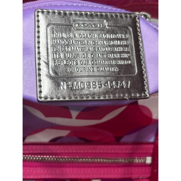 Y2K Coach 14747 Poppy Kaleidoscope Glam Tote/Crossbody/Wristlet Set - Picture 15 of 16